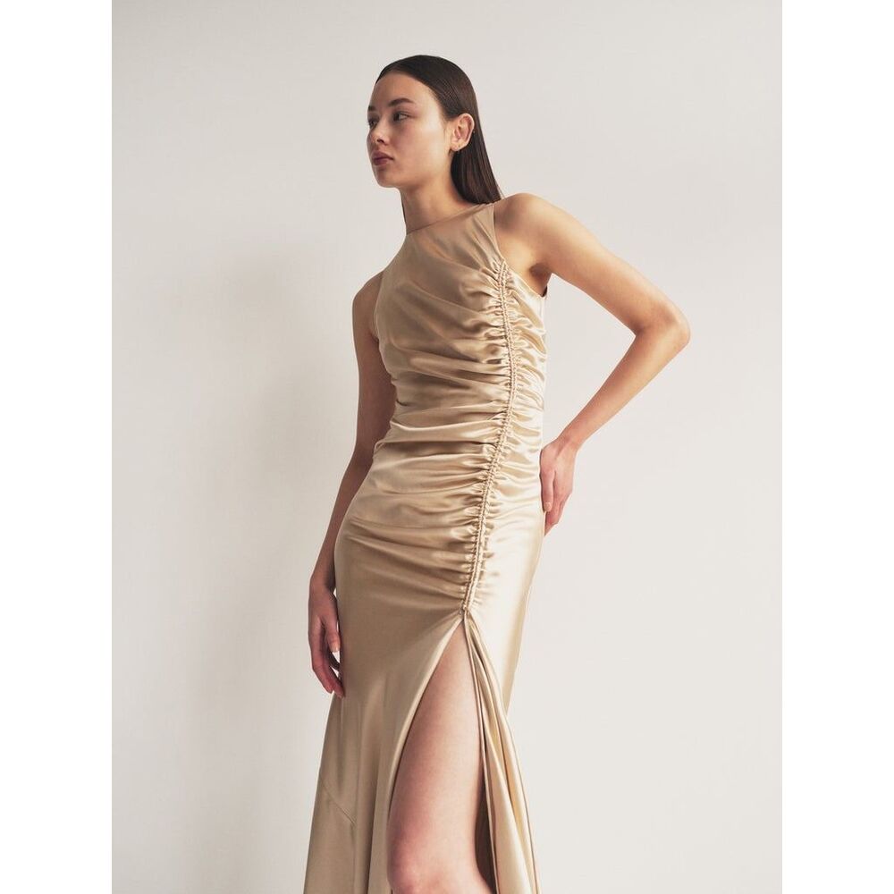 NWT Alejandra Alonso Rojas Ruched Tank Gown Size 4 $2795 - Picture 4 of 12
